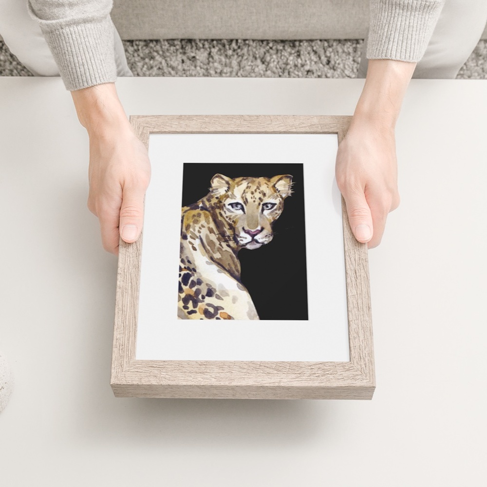 Jaguar Watercolor Wall Art Print Poster Unframed, Leopard Print - Picture 3 of 8